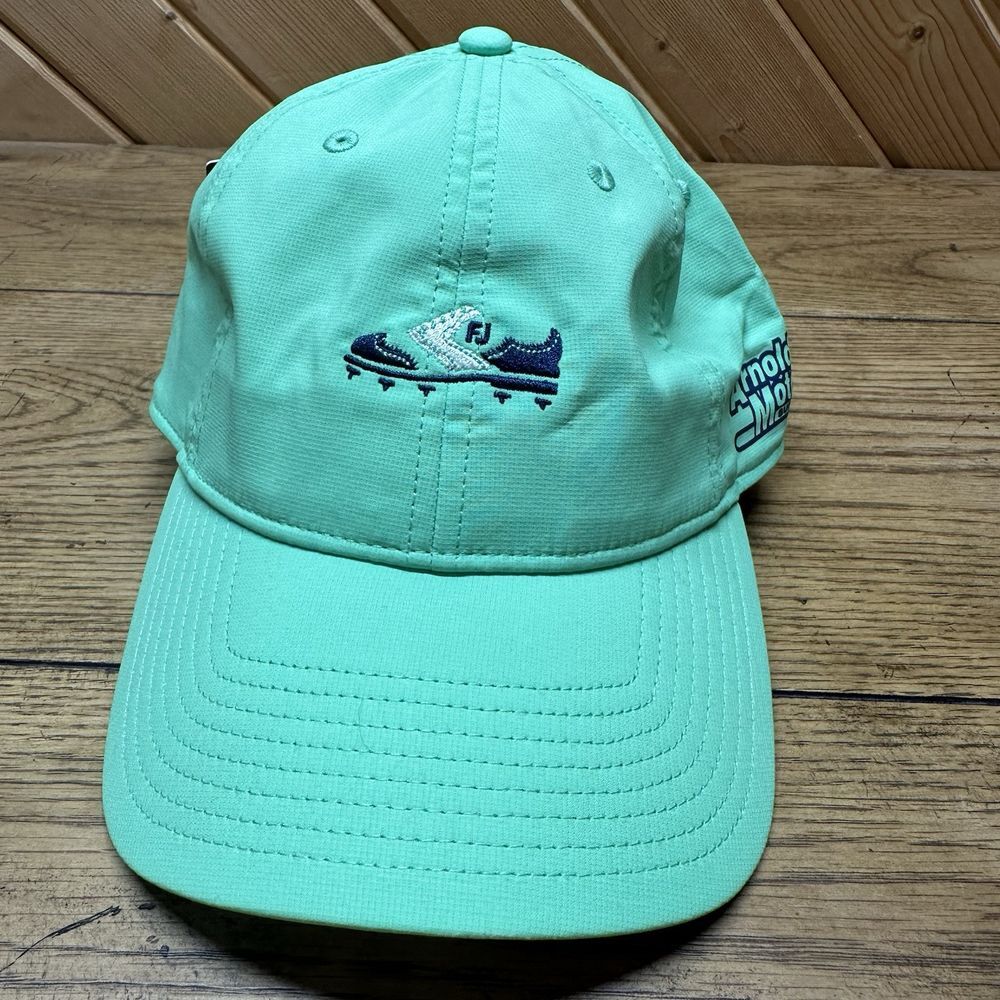 FOOTJOY Performance Golf‎ Strapback Hat Gray Embroidered Cleat Logo Dad Cap
